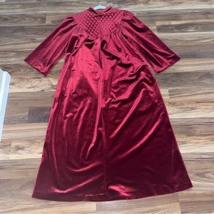 Vintage Appel Made in the USA Ruby Red Bathrobe Robe Size L/XL